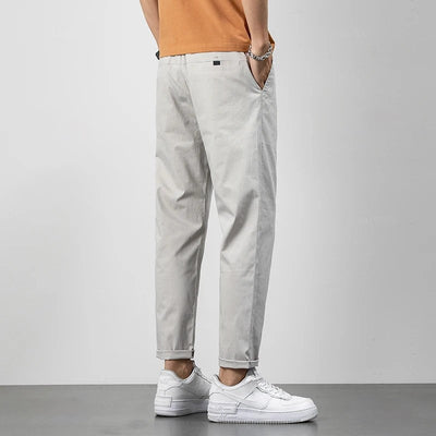 Men’s Chino Trousers – Relaxed Fit – Lightweight Cotton – Full Length – Casual Style