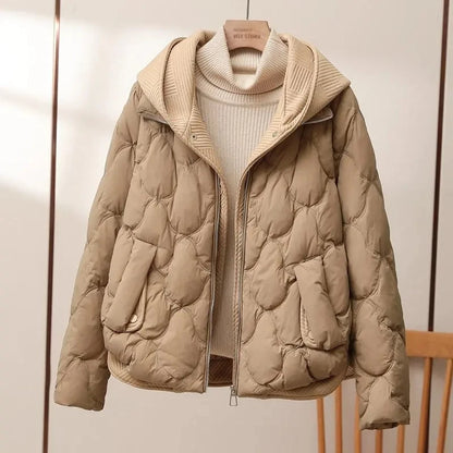 Stylish women's hooded jacket