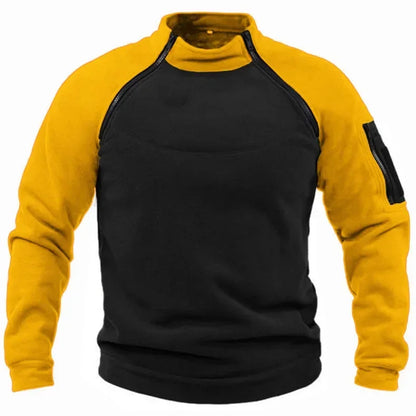 Men's long sleeve casual sweatshirt with pocket