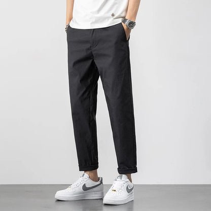 Men’s Chino Trousers – Relaxed Fit – Lightweight Cotton – Full Length – Casual Style
