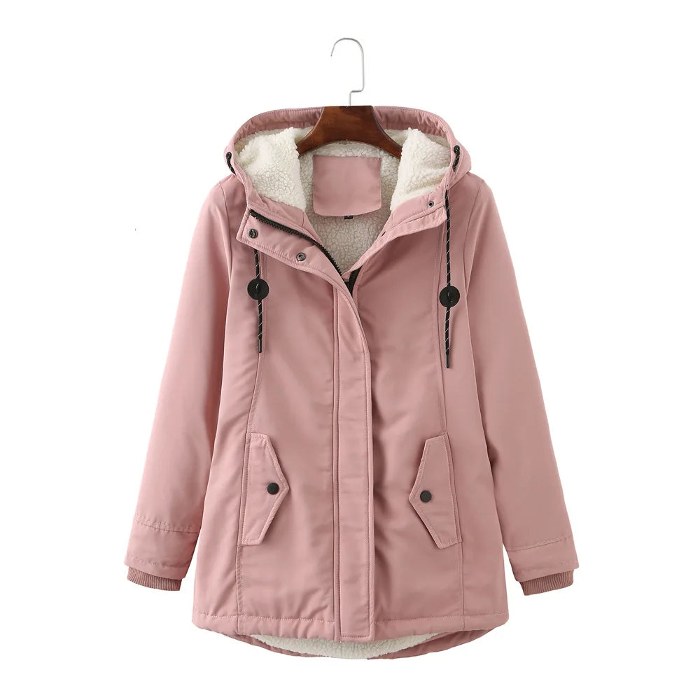 Stylish women's hooded jacket