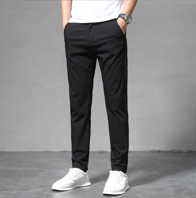 Water-Repellent Stretch Fit Trousers with Modern Design