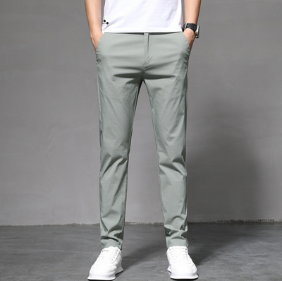 Water-Repellent Stretch Fit Trousers with Modern Design