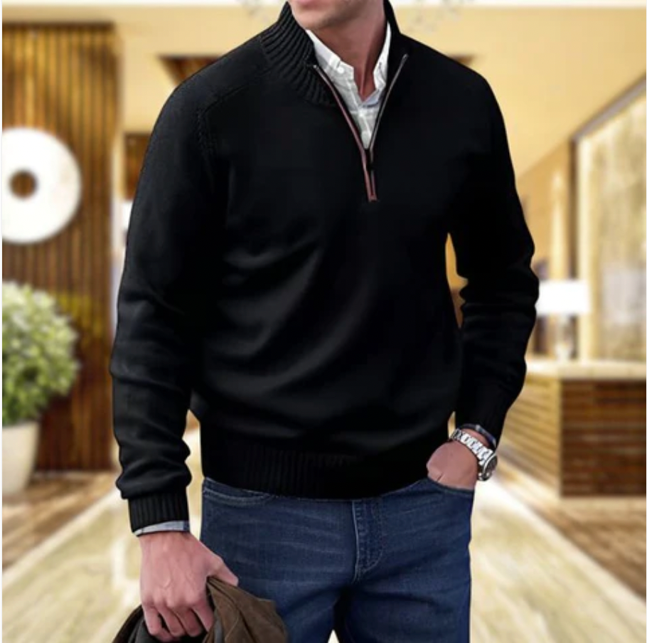 Men's comfortable long sleeve sweater