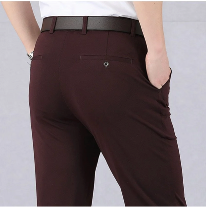 Men's stretchy formal trousers