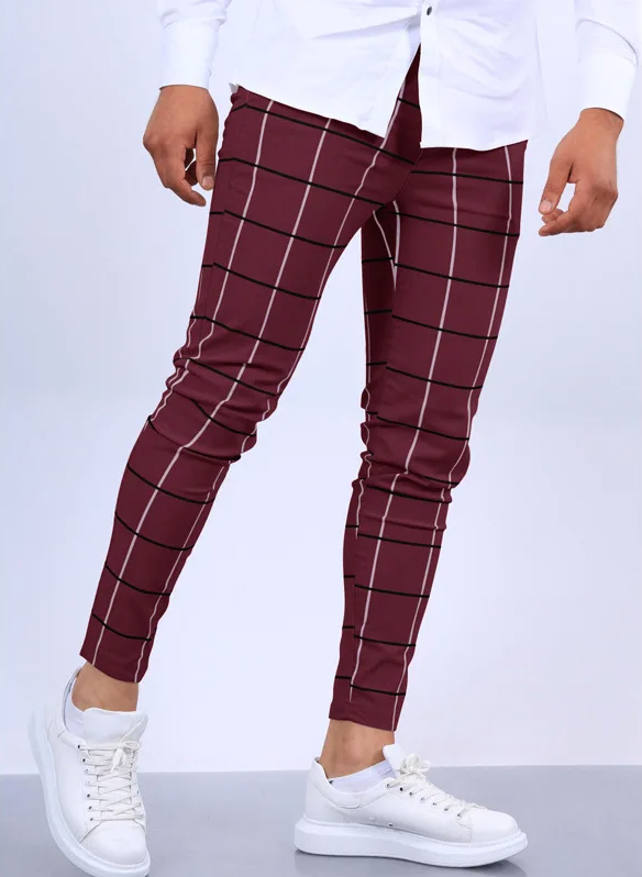 Men's checkered pants