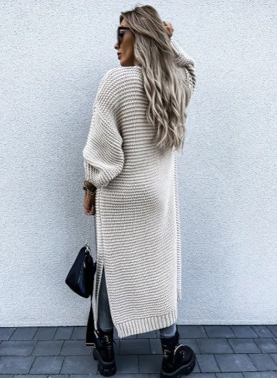 Long sleeve knitted cardigan for women