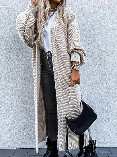 Long sleeve knitted cardigan for women