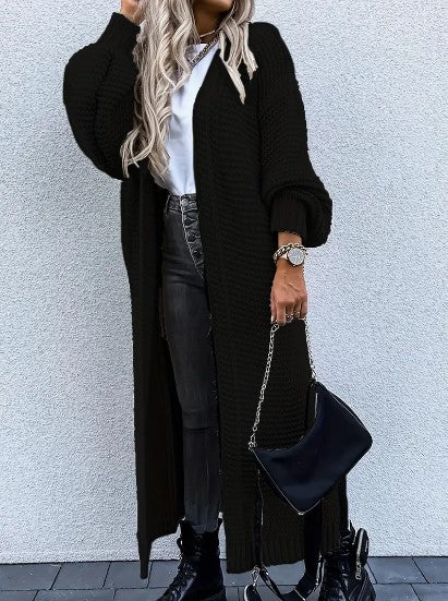 Long sleeve knitted cardigan for women