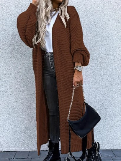 Long sleeve knitted cardigan for women