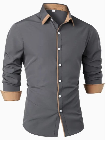 Men's breathable long sleeve casual shirt