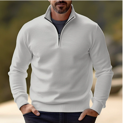 Casual Half-Zip Sweater | Breathable, Ideal for Layering