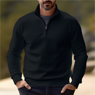 Casual Half-Zip Sweater | Breathable, Ideal for Layering