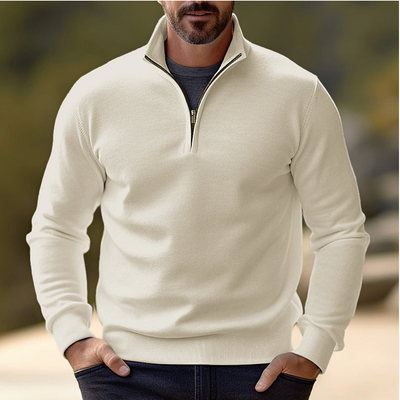 Casual Half-Zip Sweater | Breathable, Ideal for Layering