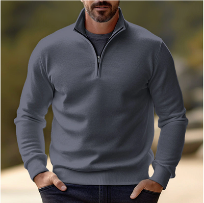 Casual Half-Zip Sweater | Breathable, Ideal for Layering