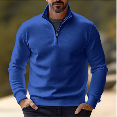 Casual Half-Zip Sweater | Breathable, Ideal for Layering