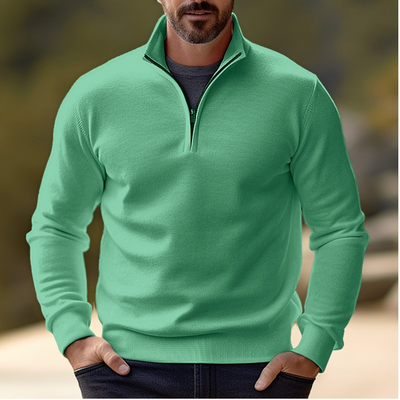 Casual Half-Zip Sweater | Breathable, Ideal for Layering