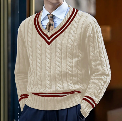Lorenzo | Stylish V-Neck Sweater in Soft Breathable Fabric