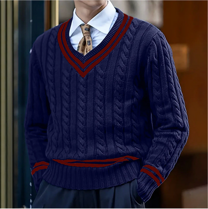Lorenzo | Stylish V-Neck Sweater in Soft Breathable Fabric