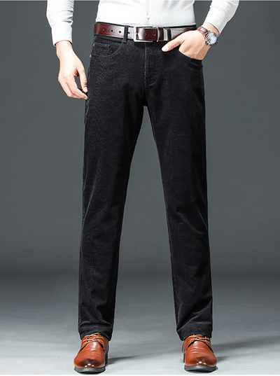 Men's Trousers Slim Fit Winter Stretch Luxury Classic Style