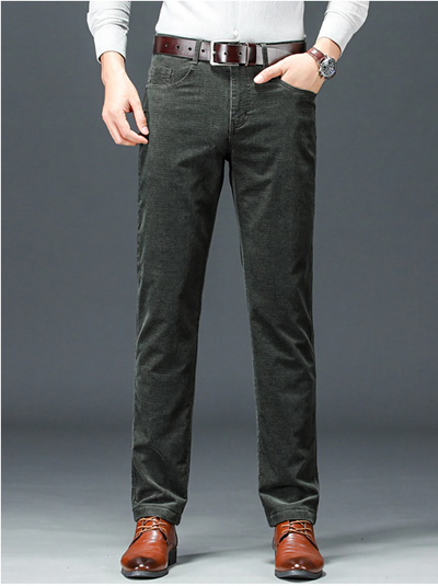 Men's Trousers Slim Fit Winter Stretch Luxury Classic Style