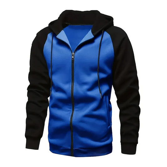 Stylish men's zip-up hoodie