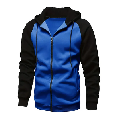 Men's long sleeve zipped hoodie