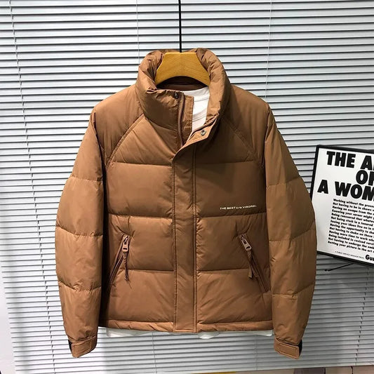 Men's  solid color thick padding jacket