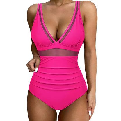 Women’s One-Piece Swimsuit – Sculpting Fit – High-Cut Leg – Supportive Straps