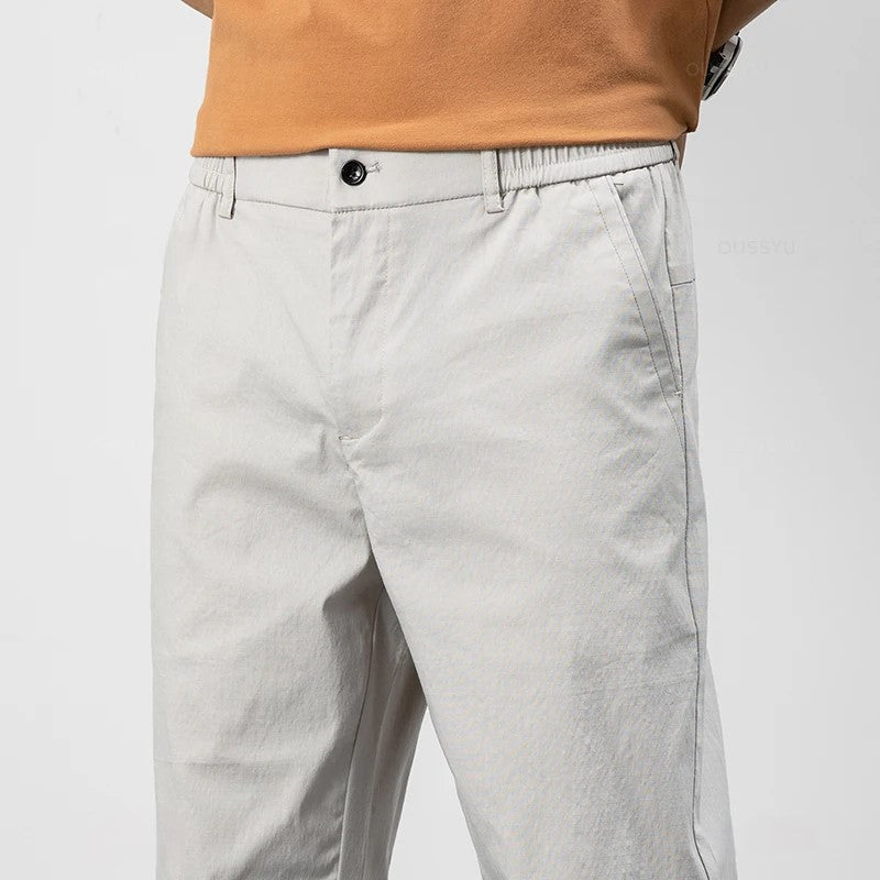 Men’s Chino Trousers – Relaxed Fit – Lightweight Cotton – Full Length – Casual Style