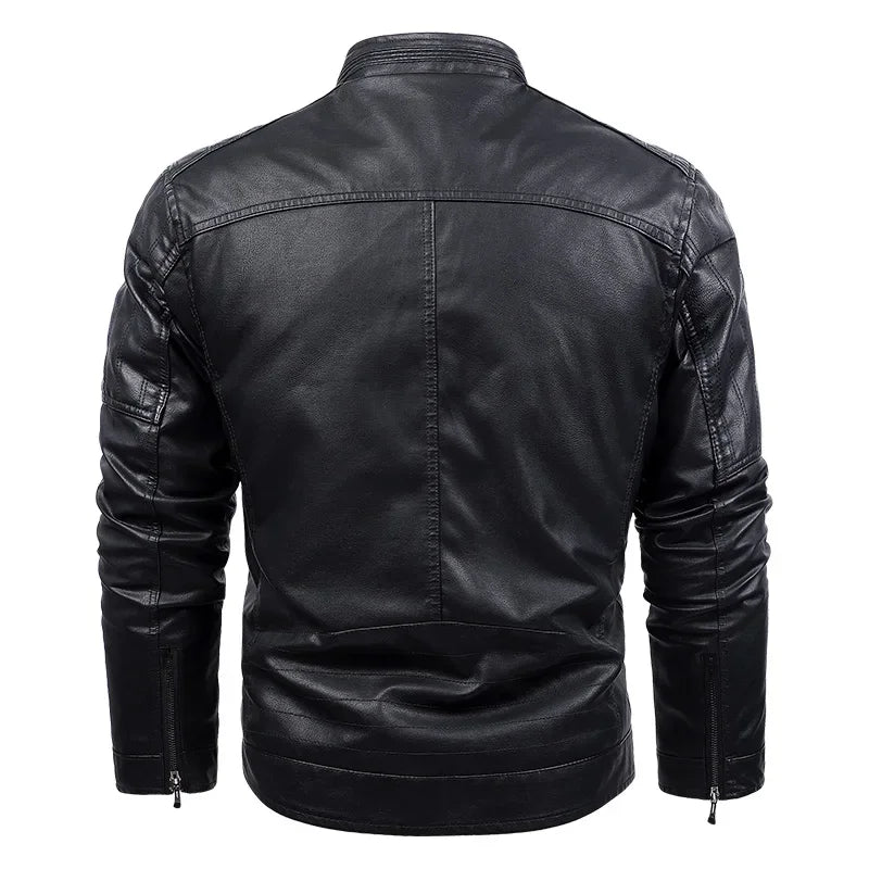 Men's classic biker jacket