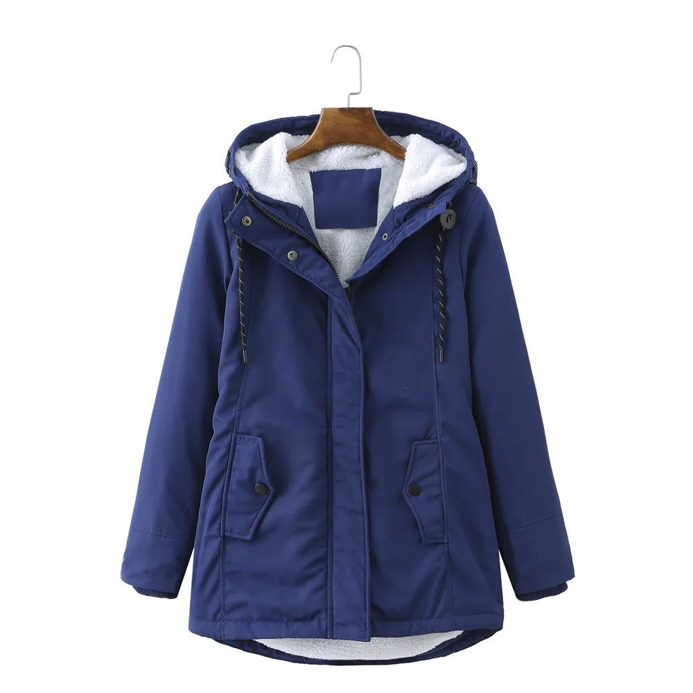 Stylish women's hooded jacket