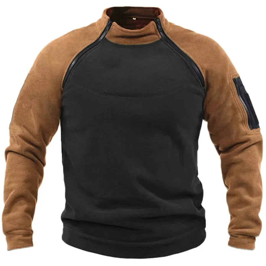 Men's long sleeve casual sweatshirt with pocket