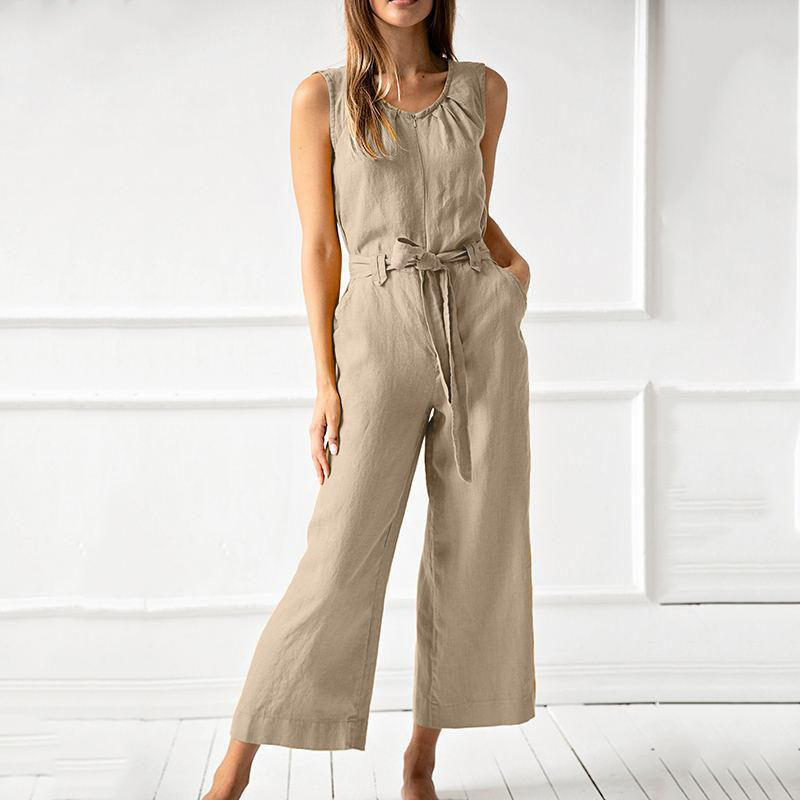 Women's casual jumpsuit with wide legs