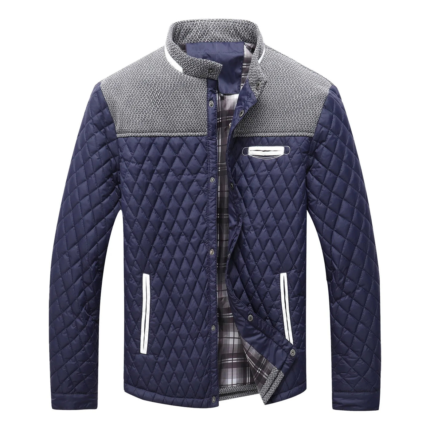 Men's lined quilted windbreaker jacket