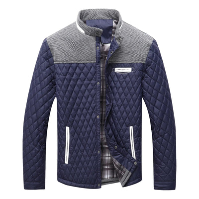 Men's lined quilted windbreaker jacket