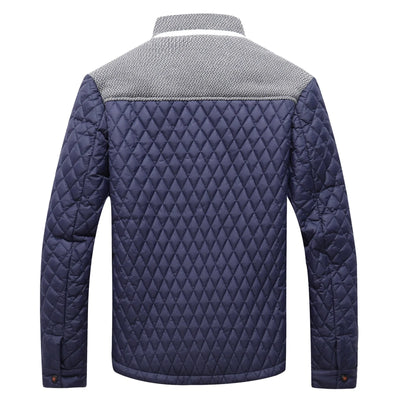 Men's lined quilted windbreaker jacket