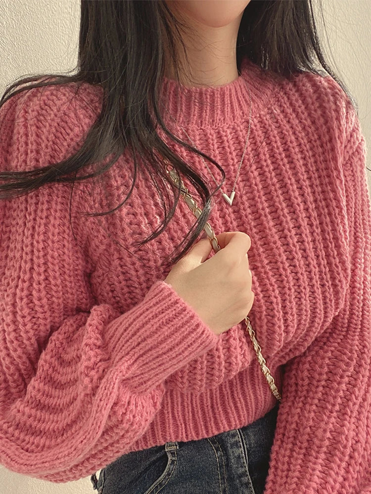 Vintage knitted sweater for women