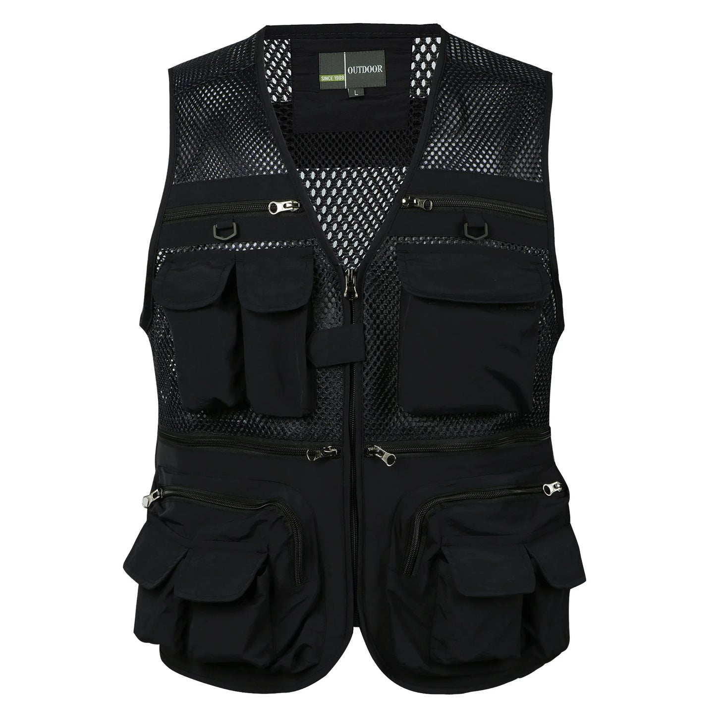 Tactical vest for men with multiple pockets