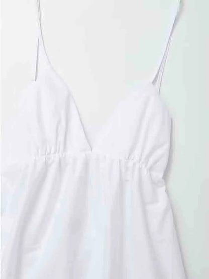 Women's Maxi Dress - Backless Spaghetti Strap - Flowy Relaxed Fit - Elegant Casual Wear