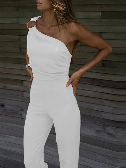 Backless sleeveless jumpsuit for women