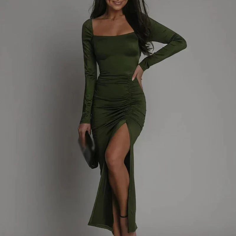Cross-Lace Bare Back Dress - Elegant and Breathable Style