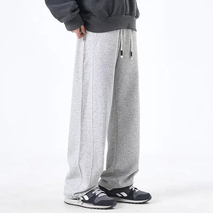 Men's loose fit joggers with elastic waist