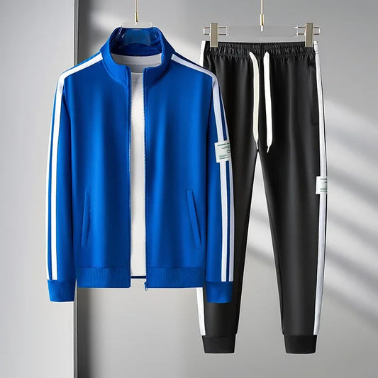 Sporty men's sweatshirt and sweatpants set