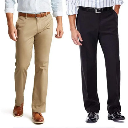 Men's stretchy formal trousers