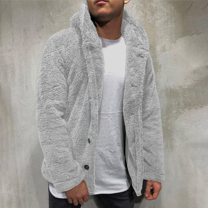 Men's casual fleece jacket