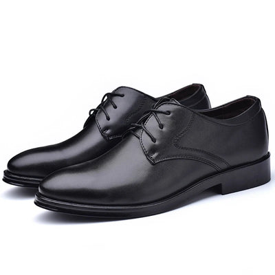 Men's Formal Lace-Up Shoes – Leather – Classic Fit – Sleek Pointed Toe – Dress Wear