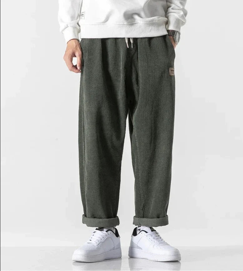 Men's casual vintage loose fit pants