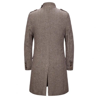 Men's military trench coat