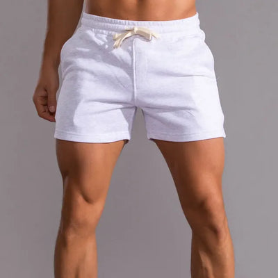 Men’s Shorts – Relaxed Fit – Natural Fibers – Elastic Waist – Mid-Thigh Casual Wear